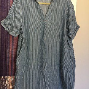 Casual, boho shirtdress
